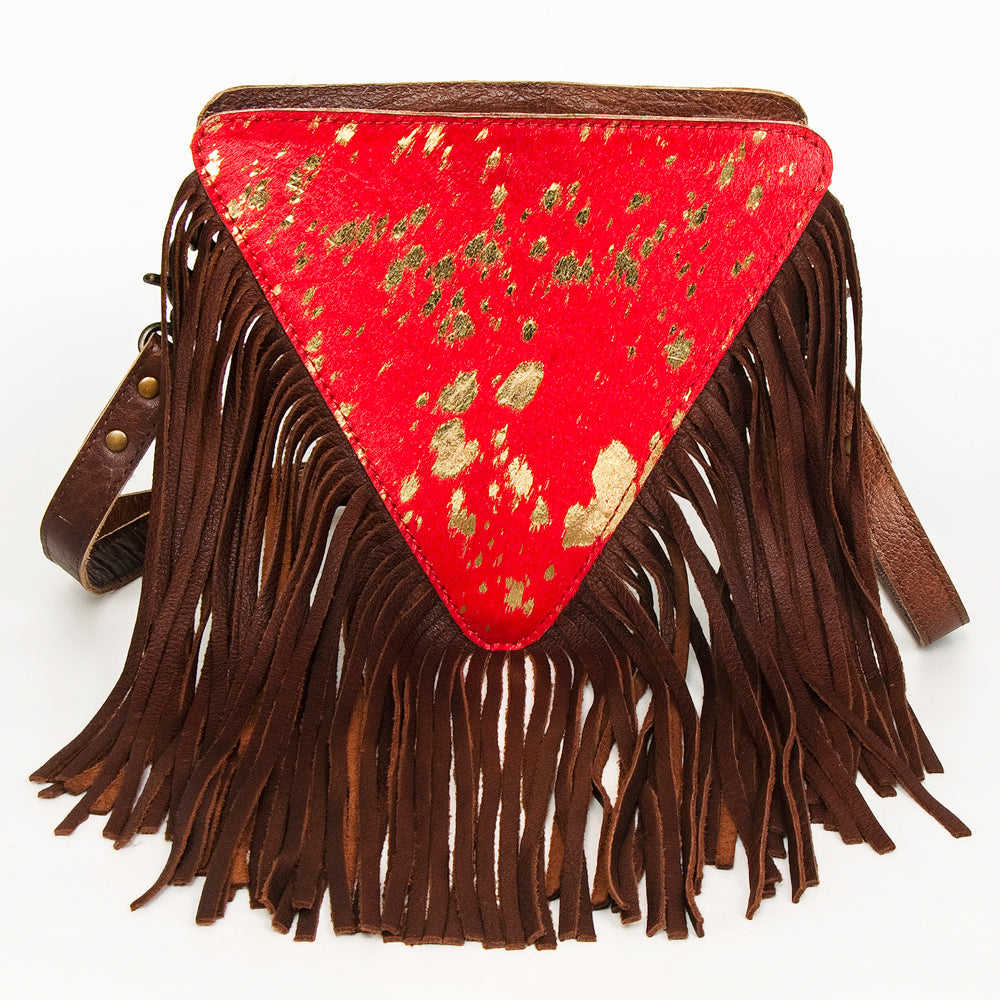 American Darling Hair On Genuine Leather Women Bag Western Handbag Purse