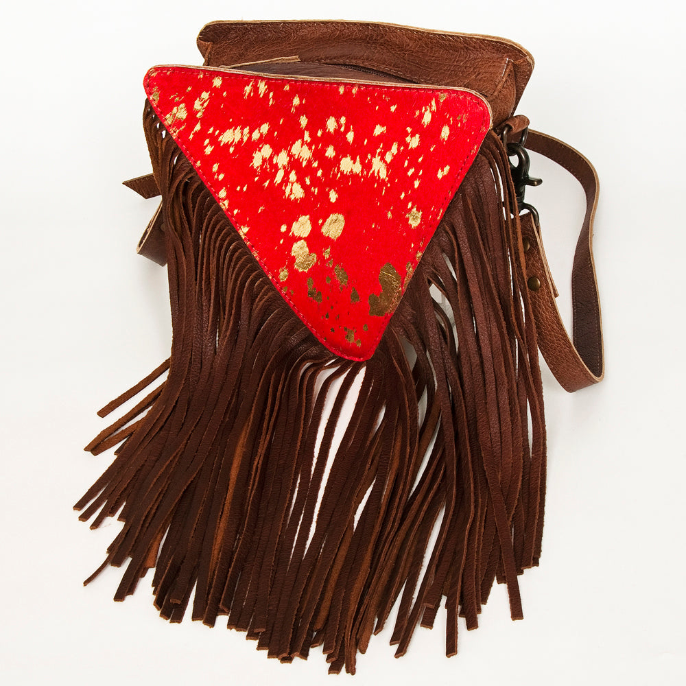 American Darling Hair On Genuine Leather Women Bag Western Handbag Purse