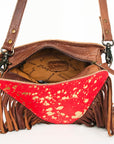 American Darling Hair On Genuine Leather Women Bag Western Handbag Purse