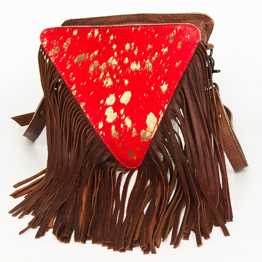 American Darling Hair On Genuine Leather Women Bag Western Handbag Purse