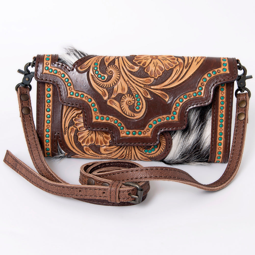 American Darling Hand Tooled Genuine Leather Women Bag Western Handbag Purse