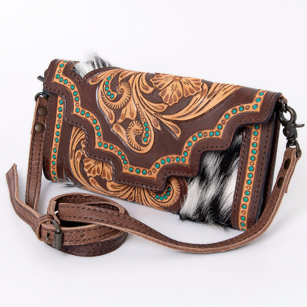 American Darling Hand Tooled Genuine Leather Women Bag Western Handbag Purse