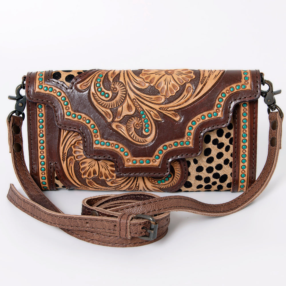 American Darling Hand Tooled Genuine Leather Women Bag Western Handbag Purse
