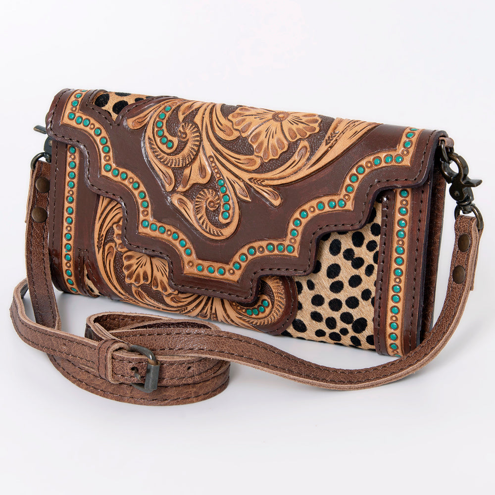 American Darling Hand Tooled Genuine Leather Women Bag Western Handbag Purse