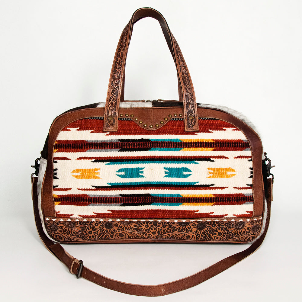 American Darling Saddle Blanket Hair On Genuine Leather Women Bag Western Handbag Purse