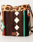 American Darling ADBG574D1 Large Crossbody Saddle Blanket Hair On Genuine Leather Women Bag Western Handbag Purse
