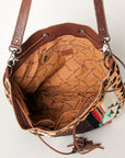 American Darling ADBG574D1 Large Crossbody Saddle Blanket Hair On Genuine Leather Women Bag Western Handbag Purse