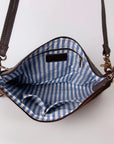 OHLAY KBK101 HOBO Hand Tooled Hair-on Genuine Leather women bag western handbag purse