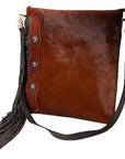 OHLAY KBK101 HOBO Hand Tooled Hair-on Genuine Leather women bag western handbag purse