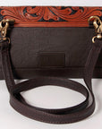 Ohlay Bags KBK108 Clutch Hand Tooled Hair-On Genuine Leather Women Bag Western Handbag Purse