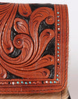 Ohlay Bags KBK108 Clutch Hand Tooled Hair-On Genuine Leather Women Bag Western Handbag Purse