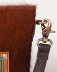 Ohlay Bags KBK109 Cross Body I Hand Tooled Hair-On Genuine Leather Women Bag Western Handbag Purse