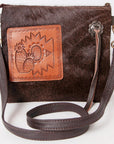 Ohlay Bags KBK117 Clutch Hand Tooled Hair-On Genuine Leather Women Bag Western Handbag Purse