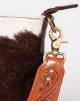 OHLAY KBK118 HOBO Hand Tooled Hair-on Genuine Leather women bag western handbag purse