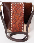 OHLAY KBK119 HOBO Hand Tooled Hair-on Genuine Leather women bag western handbag purse