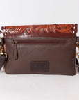 Ohlay Bags KBK120 Envelope Hand Tooled Hair-On Genuine Leather Women Bag Western Handbag Purse