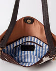 Ohlay Bags KBK120 Envelope Hand Tooled Hair-On Genuine Leather Women Bag Western Handbag Purse