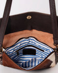 Ohlay Bags KBK123 Clutch Hand Tooled Hair-On Genuine Leather Women Bag Western Handbag Purse