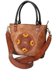 OHLAY KBK124 TOTE Hand Tooled Hair-on Genuine Leather women bag western handbag purse
