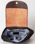 OHLAY KBK125 Backpack Hand Tooled Hair-On Genuine Leather women bag western handbag purse