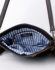 Ohlay Bags KBA101 Cross Body I Hand Tooled Hair-On Genuine Leather Women Bag Western Handbag Purse