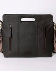 OHLAY SKBA105 Clutch Hand Tooled Hair-On Genuine Leather women bag western handbag purse