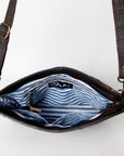 Ohlay Bags KBA121 Cross Body I Hand Tooled Hair-On Genuine Leather Women Bag Western Handbag Purse