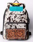 OHLAY KBA123 Backpack Hand Tooled Upcycled Wool Hair-On Genuine Leather women bag western handbag purse