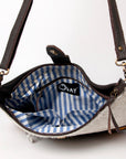 OHLAY KBA125 HOBO Hand Tooled Hair-on Genuine Leather women bag western handbag purse