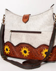 OHLAY KBA125 HOBO Hand Tooled Hair-on Genuine Leather women bag western handbag purse