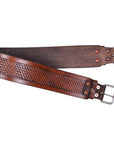 Comfytack Horse Saddle Cinch Girth Handtooled Leather Antique Tan