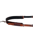 Comfytack Horse Saddle Flank Cinch Girth Handtooled Leather W/ Billets Antique Brown