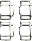 Hilason 1 Inch Malleable iron 3 Way Halter Square Nickel Plt. –