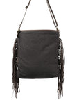 OHLAY MESSENGER Upcycled Wool Upcycled Canvas Hair-on Genuine Leather women bag western handbag purse