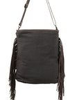 OHLAY MESSENGER Upcycled Wool Upcycled Canvas  Genuine Leather women bag western handbag purse