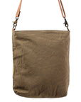 OHLAY MESSENGER Upcycled Wool Upcycled Canvas  Genuine Leather women bag western handbag purse