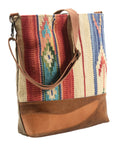 OHLAY MESSENGER Upcycled Wool Upcycled Canvas  Genuine Leather women bag western handbag purse
