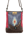 OHLAY MESSENGER Upcycled Wool Upcycled Canvas  Genuine Leather women bag western handbag purse