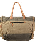 OHLAY KB412 TOTE Upcycled Canvas Genuine Leather women bag western handbag purse