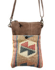 OHLAY KB413 Cross Body Upcycled Wool Upcycled Canvas Genuine Leather women bag western handbag purse
