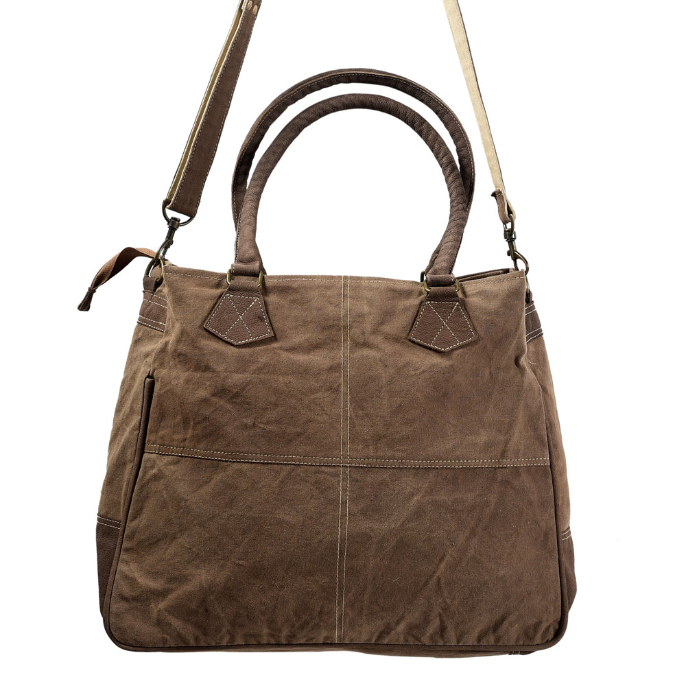 OHLAY KB417 TOTE Upcycled Wool Upcycled Canvas Genuine Leather women bag western handbag purse