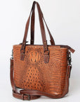 American Darling Crocodile Embossed Genuine Leather Women Bag Western Handbag Purse