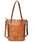ADBG960 American Darling Crocodile Embossed Genuine Leather Women Bag Western Handbag Purse