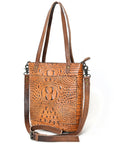 ADBG960 American Darling Crocodile Embossed Genuine Leather Women Bag Western Handbag Purse
