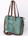 ADBG964 American Darling Crocodile Embossed Genuine Leather Women Bag Western Handbag Purse