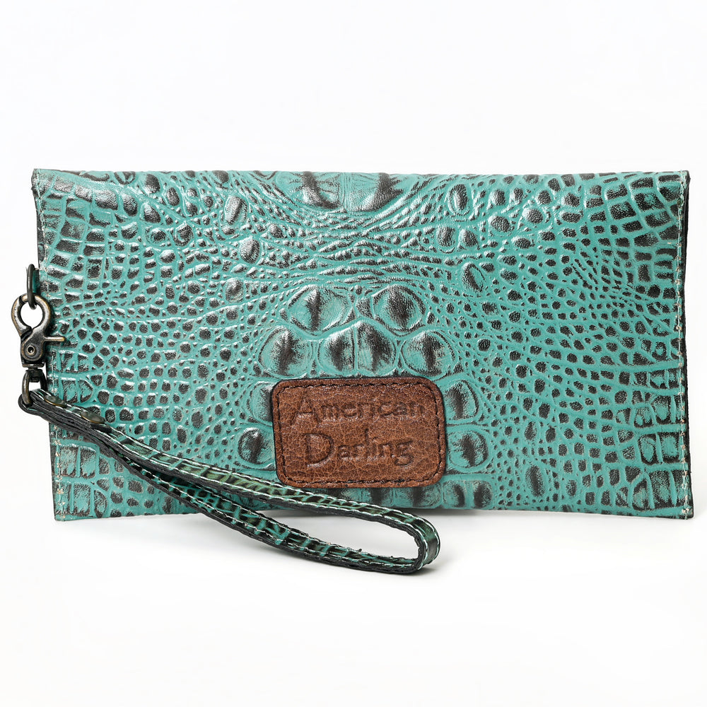 American Darling Crocodile Embossed Genuine Leather Women Bag Western Handbag Purse