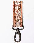 American Darling ADKR210M Hand Tooled Carved Genuine Leather Keyring