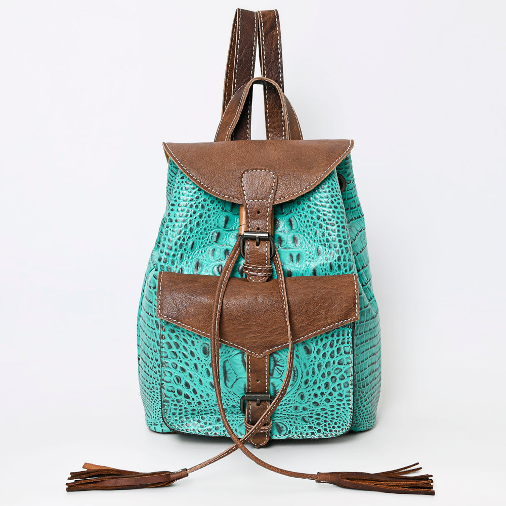 American Darling Crocodile Embossed Genuine Leather Women Bag Western Handbag Purse
