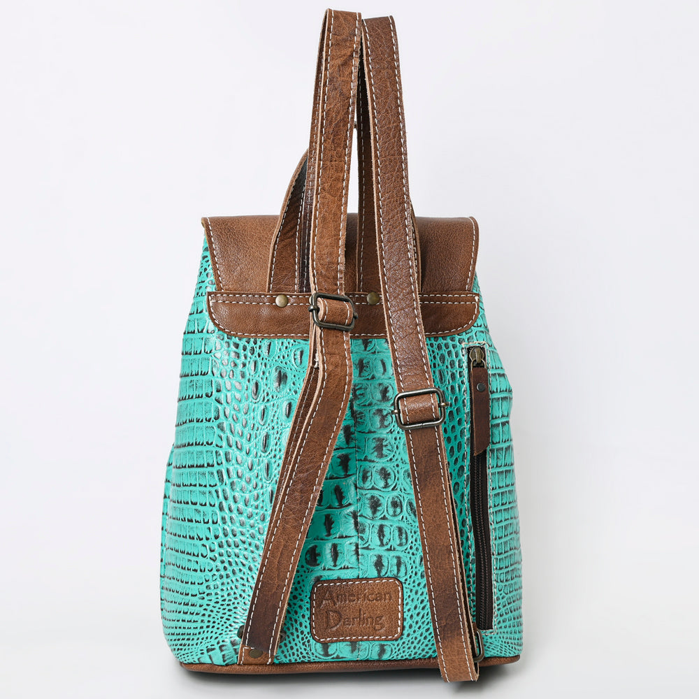 American Darling Crocodile Embossed Genuine Leather Women Bag Western Handbag Purse