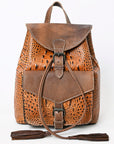 American Darling Crocodile Embossed Genuine Leather Women Bag Western Handbag Purse